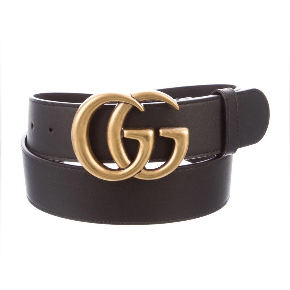 Gucci Black and Gold Belt GG Marmont 🤩authentic🤩